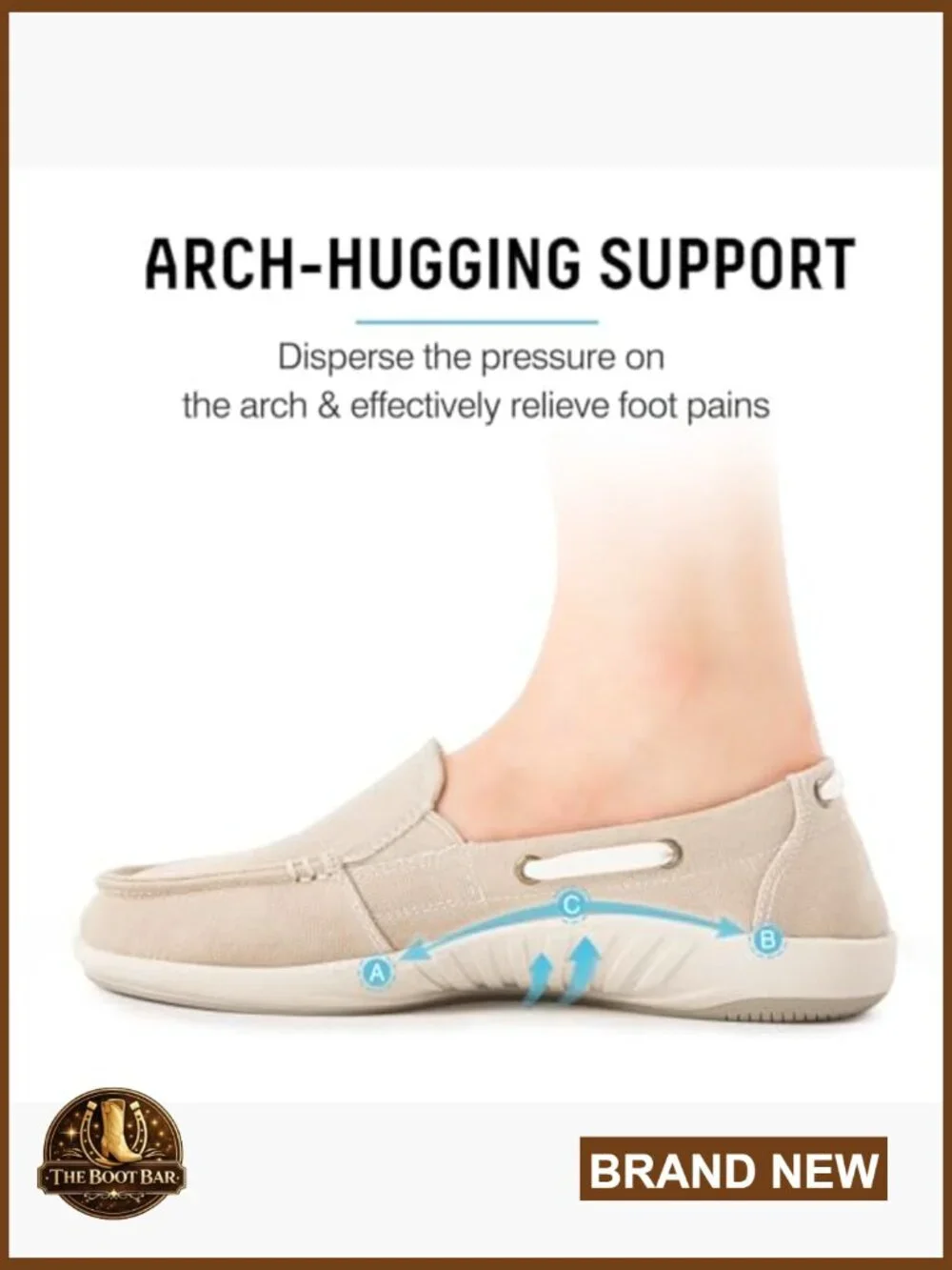 Women's Slip-On Loafers with Arch Support, Memory Foam, Casual Walking Shoes